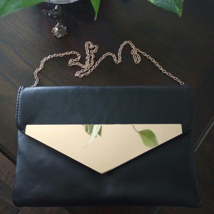 Vintage Faux Leather Convertible Shoulder Clutch Bag