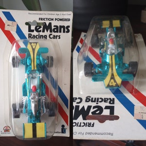 Vintage 1981 Friction Powered Le Mans Racing Cars Lotus 72
