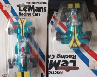 Vintage 1981 Friction Powered Le Mans Racing Cars Lotus 72