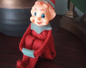 Vintage 1970s Pixie Knee Hugger Elf Burlap