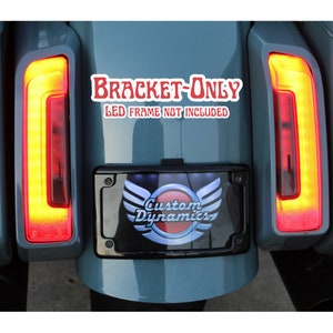 Curved License Plate Adapter: No-Drill 3D Printed for 2024 Harley Davidson Touring & 2023+ CVO