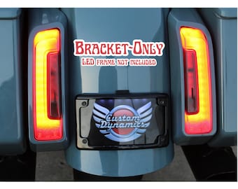 BRACKET ONLY Curved No-Drill License Plate Adapter For 2024 Harley Davidson Touring and 2023+ CVO