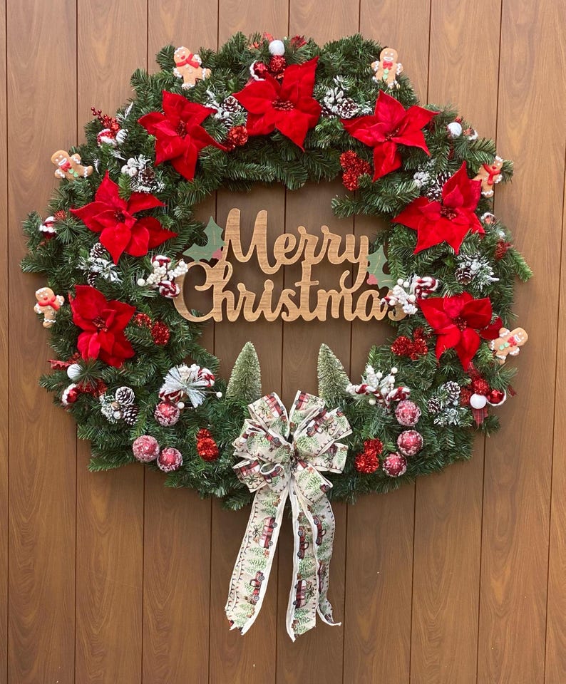 Extra Large 48in Christmas Wreath Etsy — free download
