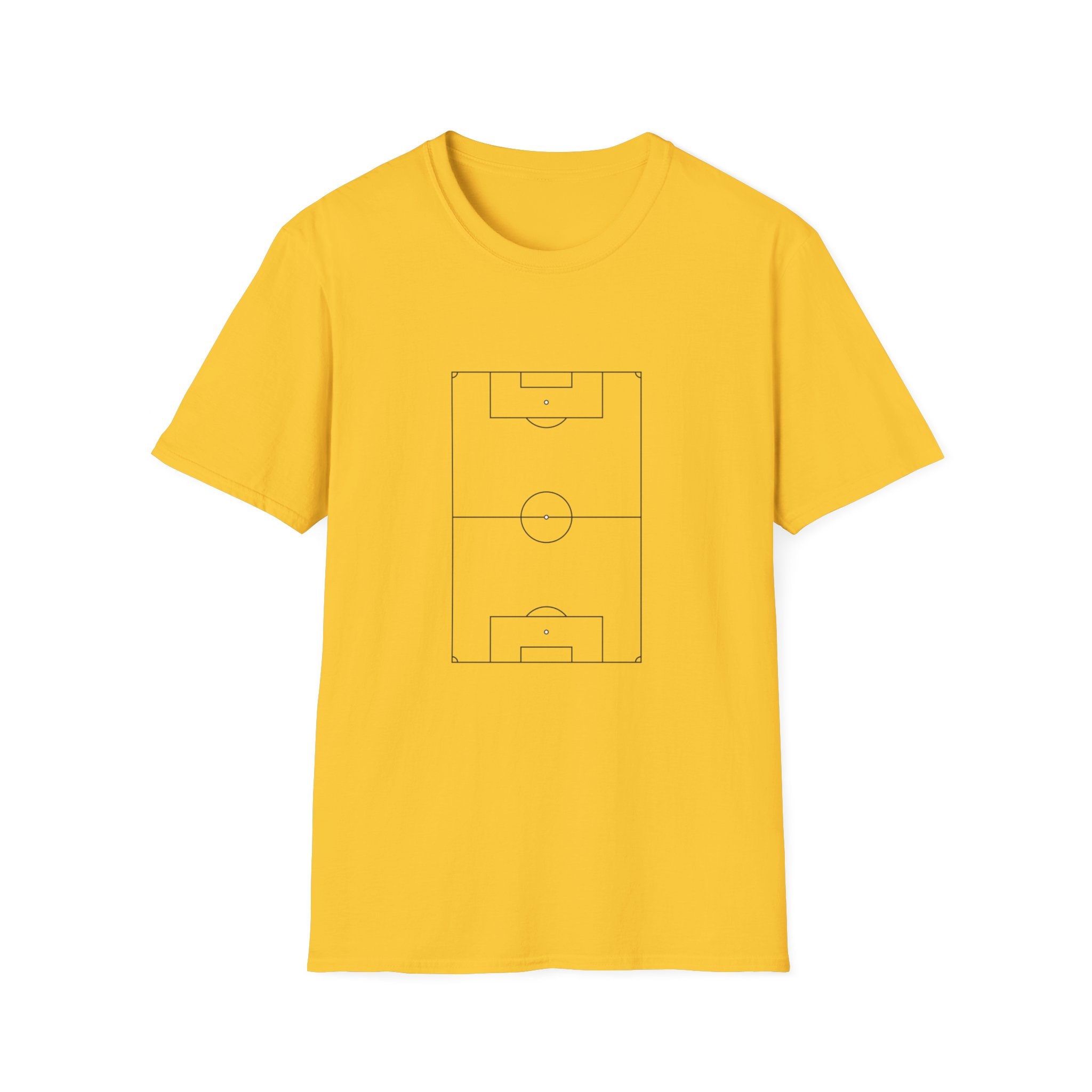 Football Pitch, Soccer Field T-shirt. Soccer Field Outline