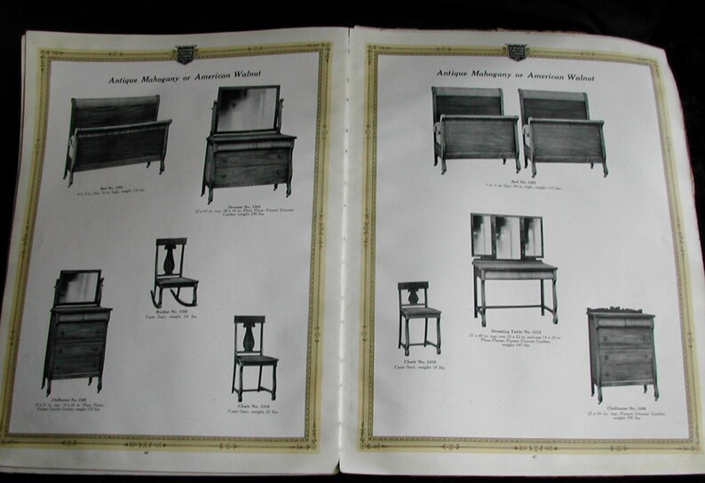 1917 Northern Furniture Company Sheboygan Wisconsin Catalog Etsy
