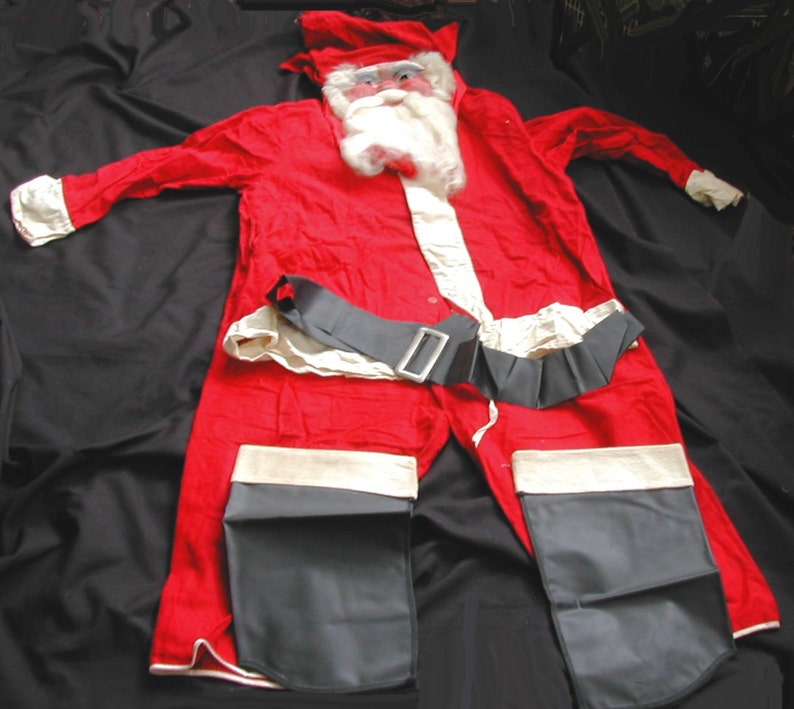 Holiday Collections Vintage Christmas Costume Santa Claus Suit Etsy