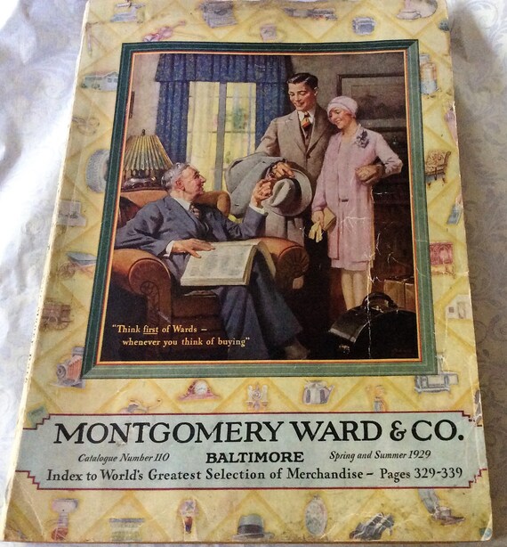 Art Deco 1929 Montgomery Ward Co Catalog Spring Summer Etsy