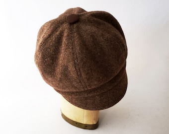 Women's Newsboy Hat in Soft Brushed Italian Wool