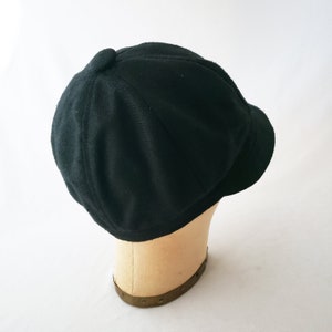 Newsboy Hat, Black, Raw Silk, Women's Hat, Men's, Your Style, Casual Hat, Bad Hair Day Hat, Festival Hat, Summer Fashion, Cute Cap image 8