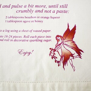 Sugar Plum Fairy Tea Towel With Recipe Holiday Hostess Gift - Etsy