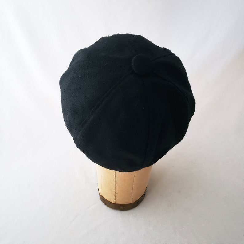 Newsboy Hat, Black, Raw Silk, Women's Hat, Men's, Your Style, Casual Hat, Bad Hair Day Hat, Festival Hat, Summer Fashion, Cute Cap image 6