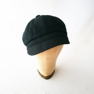 Newsboy Hat, Black, Raw Silk, Women's Hat, Men's, Your Style, Casual Hat, Bad Hair Day Hat, Festival Hat, Summer Fashion, Cute Cap image 1