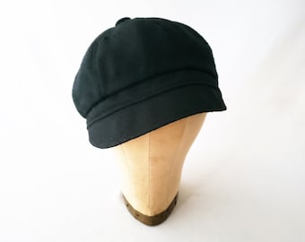 Newsboy Hat, Black, Raw Silk, Women's Hat, Men's, Your Style, Casual Hat, Bad Hair Day Hat, Festival Hat, Summer Fashion, Cute Cap