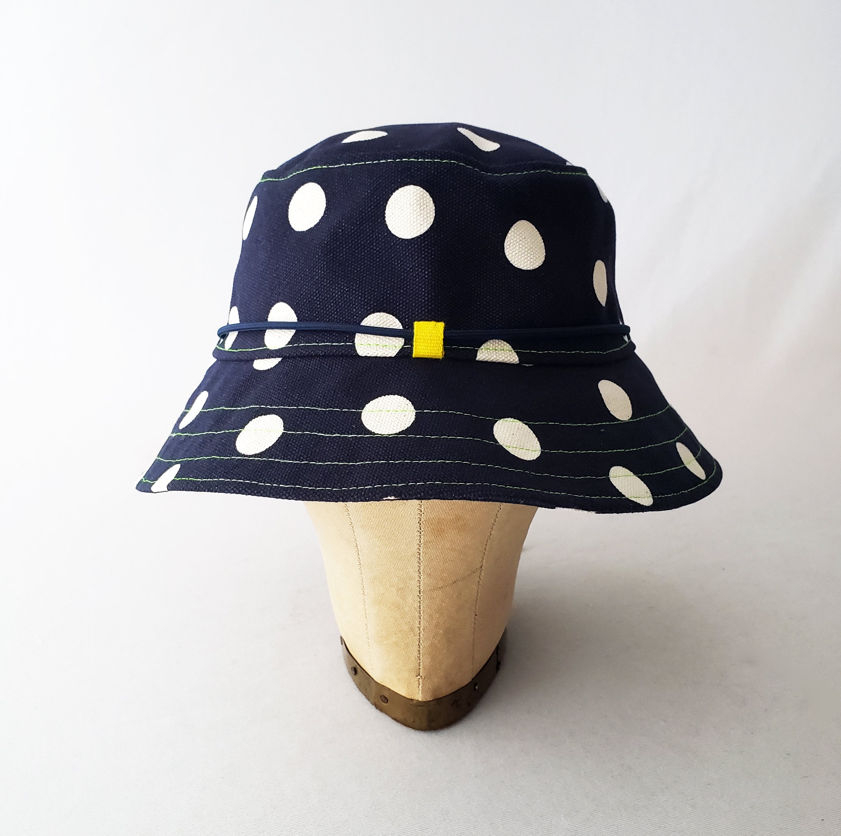 Dahlia Belted Polka Dot Bucket Sun Hat