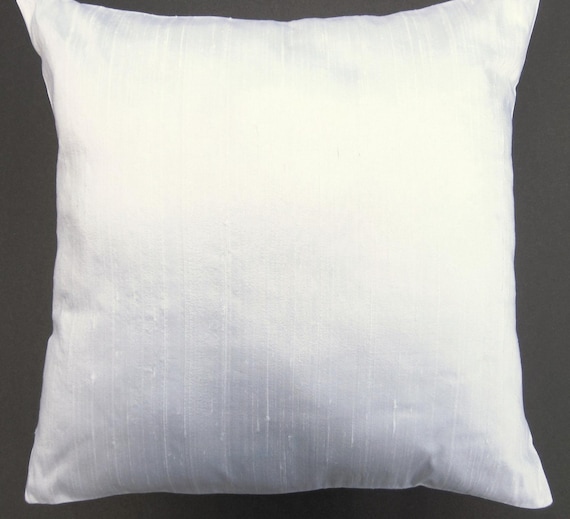 White Silk Pillow Cover White Silk Throw Pillow Cover Etsy