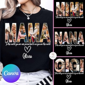 Custom Mama Photo Canva Template, Personalized Photo Png, Custom Design Your Own with Text And Picture, Customized Mother&#39;s Day Gift for Mom