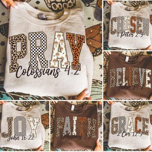 Leopard Bible Fall PNG Bundle, Autumn Sublimation Designs, Grace Joy Pray PNG, Bible Verse Clipart, Jesus Fall PNG, Christian Bundle