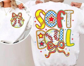Softball Png, Game Day Softball Coquette PNG, Softball Bow Png, Softball Mama Png, Softball Mom Png, Brushstroke Softball Png