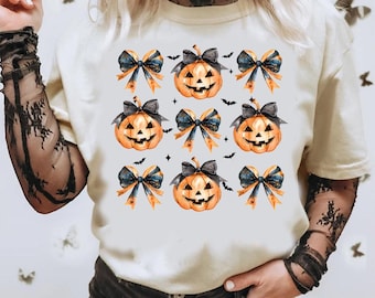 Halloween Pumpkin Bow png, Coquette Bow Halloween png, Spooky Season png, Halloween png, Pumpkin png, Halloween Shirt Sublimation Designs