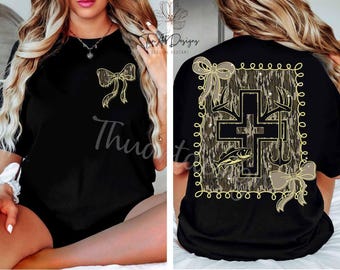Faith Hunting Fishing PNG, Camo Cross with Deer Antlers and Fish Hook, Southern Christian Outdoorsman PNG, Bold Religious Statement Design
