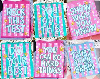 Striped Preppy Test Day Png,Matching State Testing Png, Teacher Team Design, Cute School Testing Day Png, Testing Coordinator Png, Staar day