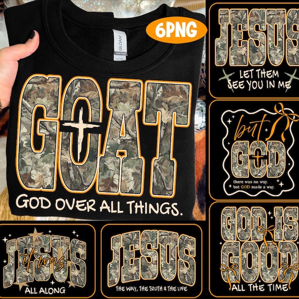 But God Gray Camo PNG Bundle, Christian Faith Quote, Bible Verse PNG, Jesus Inspirational PNG, Religious Mental Health Positive Saying Art
