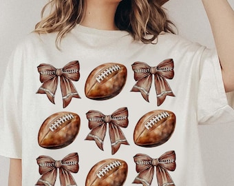 Coquette Football png, Football Bow png, Football mom png, Football png, Game Day png, Fall Football png, Football Season Png