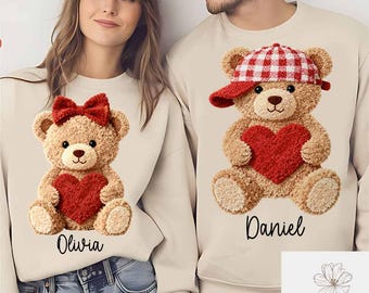 Yarn Valentine Bear PNG, Cute Yarn Bear Heart PNG, Coquette Bear Sublimation, Kawaii Valentine Design, Latch Hook Yarn Bear PNG