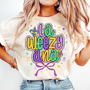 La Weezy Ana Mardi Gras PNG, mardi gras, Mardi Gras Louisiana Map, Mardi Gras Png, Mardi Gras Design Shirt Png Sublimation Design Download