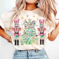 Coquette Colorful glitter Christmas Tree png, Nutcracker png, Girls Christmas Bow, Pink & Green, Christmas girls winter png, Christmas Tree product logo