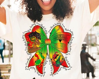 Black History Month Png, Juneteenth Digital Design, African American Coquette Bow Png, Black Pride Sublimation Png, History Celebration Png