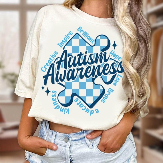 Autism Puzzle Piece Png, Autism Awareness Puzzle PNG Autism Support Sublimation T-Shirt Design Bow and Puzzle Png Puzzle Piece Ribbon Design
