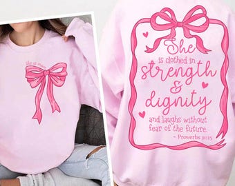 She Is Mom PNG, Inspirational Bible Verse Mom Shirt Design, Strong, Beautiful & Capable Mom PNG, Perfect Mother’s Day Gift Download