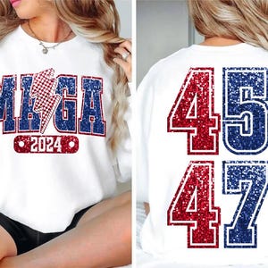Trump 2024 PNG: Distressed Varsity Design (Digital Download)