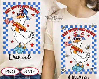 Patriotic Goose PNG: 4th of July Clipart (Digital Download)