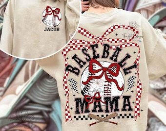 Retro baseball Mama Png Checkered, baseball Mama Png, baseball Coquette Bow Png, baseball Bow Png, Retro baseball Mama Png Sublimation