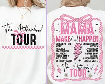 Maternité Tour Coquette Bow Checker PNG, Certains jours, je rock it Png, Funny Mom sarcastique Mama Png, Pink Mom Png, Fête des mères png, Rockin Mama