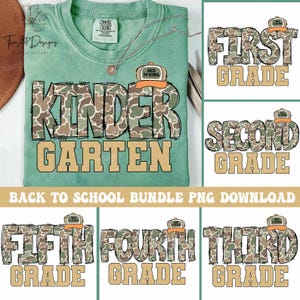 Boys Back to School Bundle PNG, 1st Day of School Shirt Design, Teacher PNG, Camo Bruh PreK Kindergarten 1st 2nd 3rd 4th 5th Grade