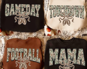 Camo Football PNG Bundle, Grunge Game Day, Fall Football Sublimation, Hunting Football png, Football Mom png, Gridiron png,Camo Football