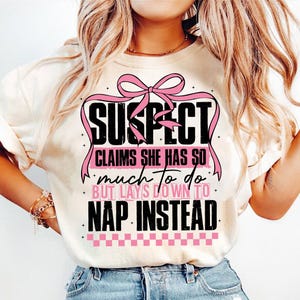 Suspect Claims She Put Her Crazy Away Design SVG File, Suspect Trendy Svg, Trending Png, Preppy Digital Download, Pink Coquette Svg