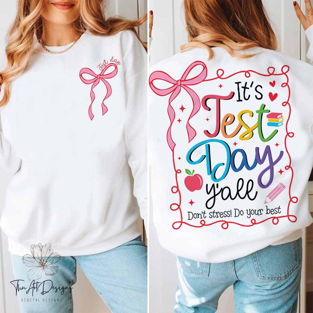 It's Test Day Y'all Svg, You Got This Svg, Test Day Png, Rock the Test ...