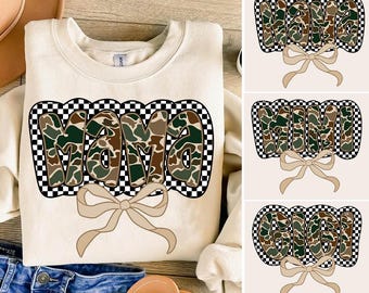 Mama Camo Coquette Bow PNG, Mama Checkered png, Koszulka Girls Camo Bow Png, Huting Sublimation, Coquette Bow Png, Camo Dude Print Png
