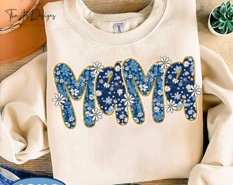 Spring Floral Mama Png Bundle, Mother's Day Png, Mama Shirt Sublimation, Easter Png, Preppy Floral Png, Trendy Mama Png, Cute Floral Design