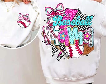 Baseball Mama Coquette Png, Preppy Baseball Png, Brushstroke Baseball Coquette Png, Baseball Bow Png, Baseball Mama Png, Game Day Png
