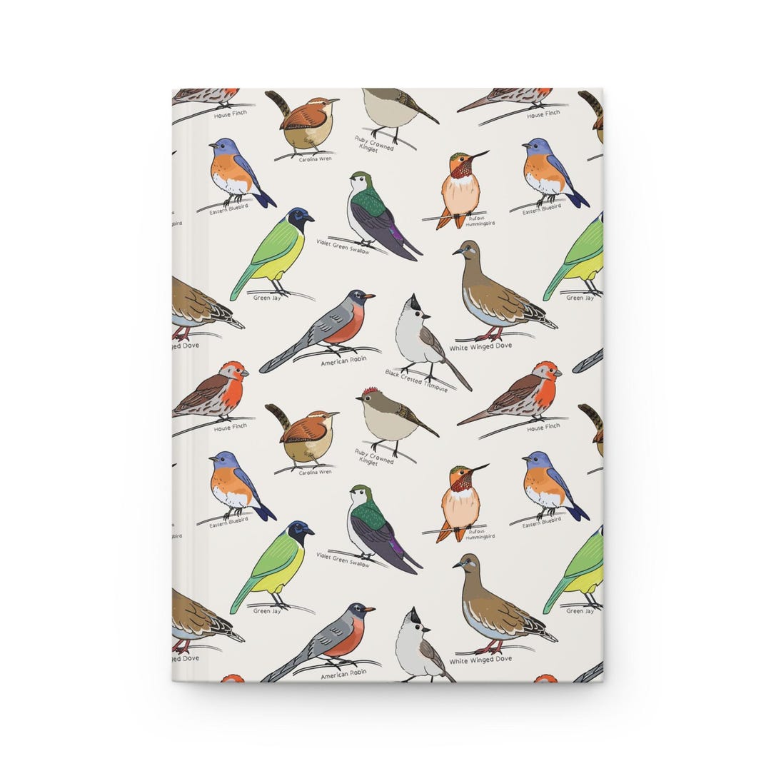 Birdwatcher Hardcover Journal, Nature Notebook, Bird Lover Gift