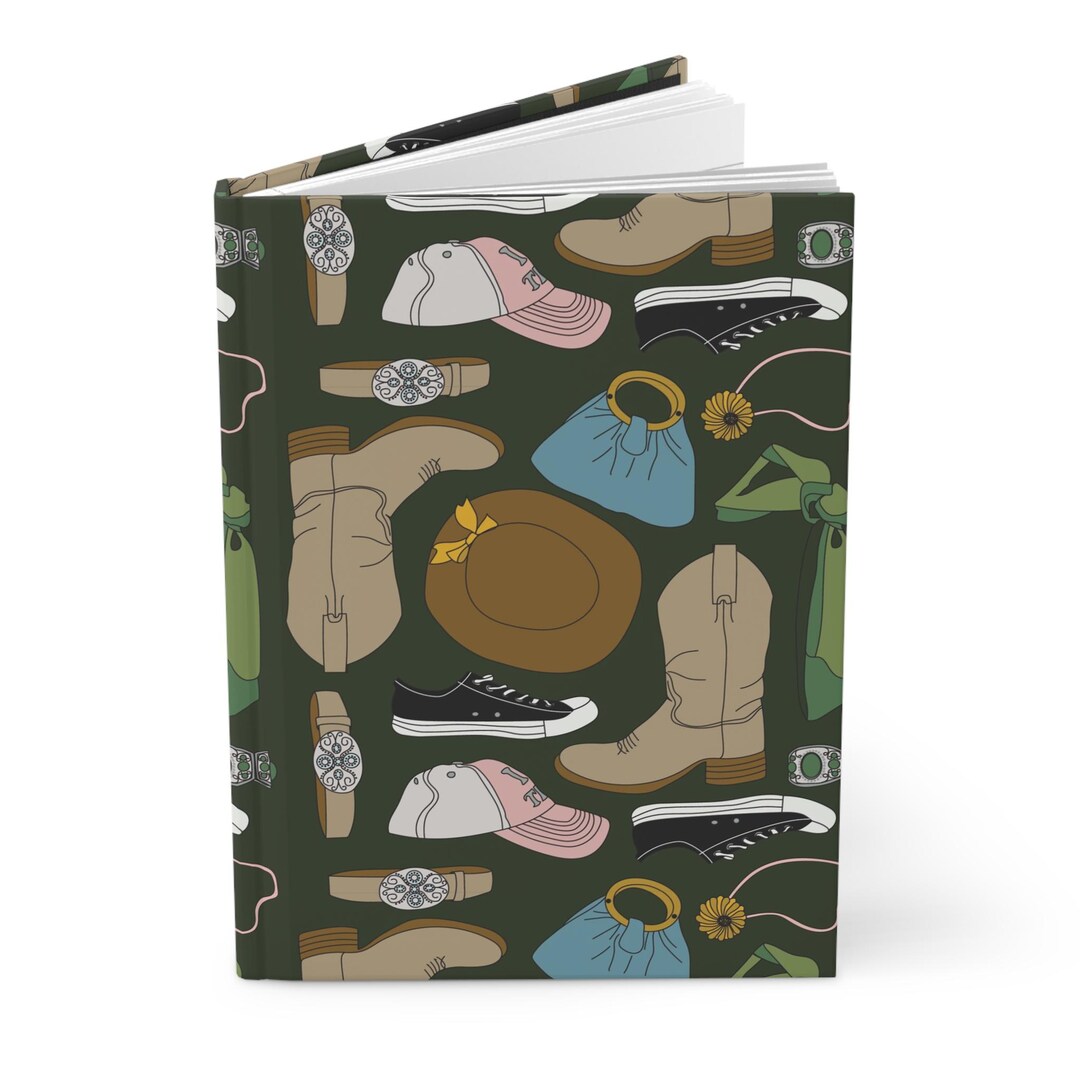 Hand Drawn Thrift Store Accessories Hardcover Journal, Flea Market ...