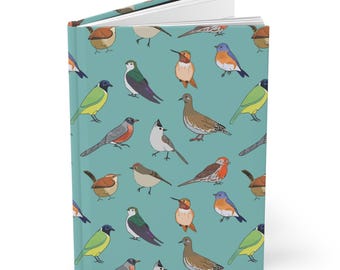 Diario con copertina rigida Birdwatcher, quaderno a tema natura, regalo sulla fauna selvatica