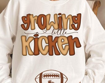 Football Pregnancy Shirt: Gender Reveal Thanksgiving Maternity Tee