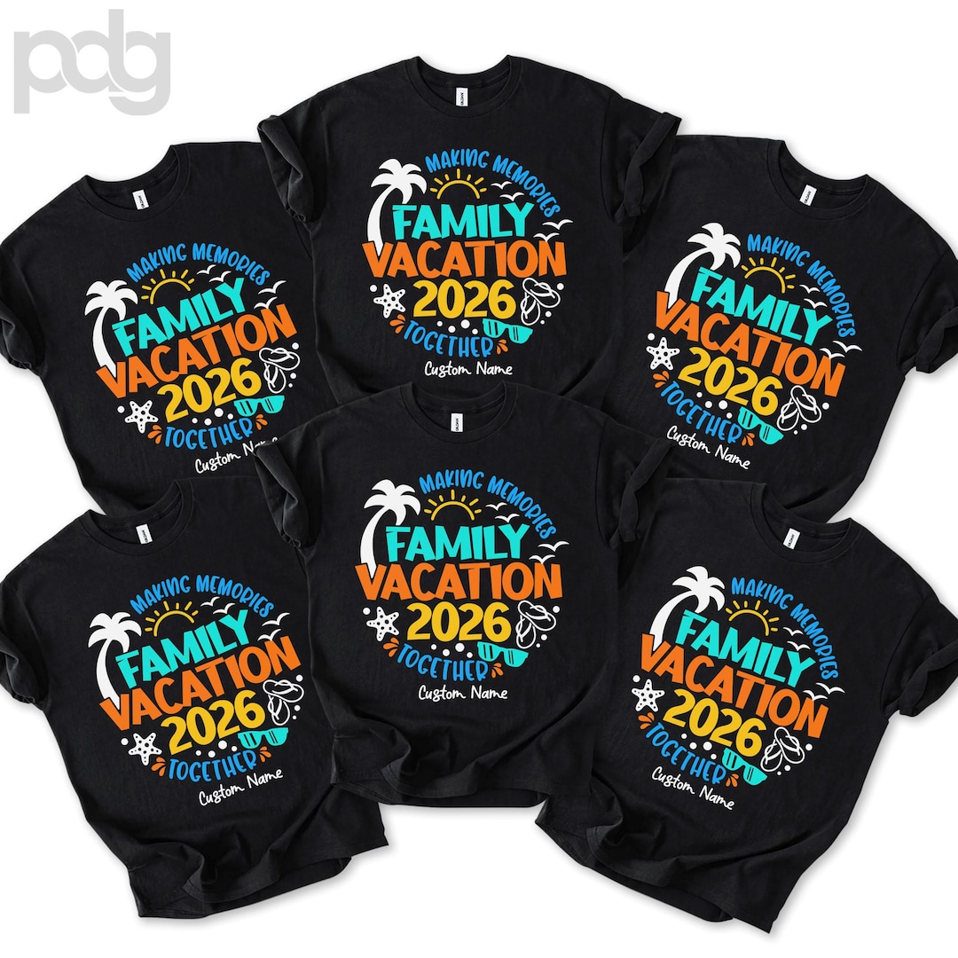 Custom Family Vacation 2026 Shirts, Beach Squad Matching Shirt, Making ...