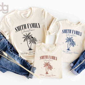 Custom Family Vacation 2024 Shirts, Personalized Family Beach Trip Shirt, Making Memories Together Family Matching Tshirt, Summer Family Tee